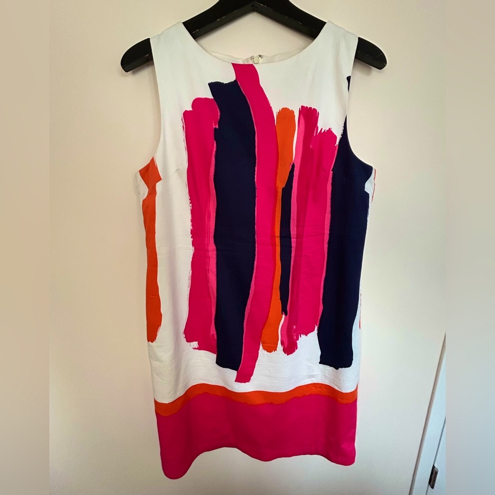 Colorful Abstract Sleeveless Dress